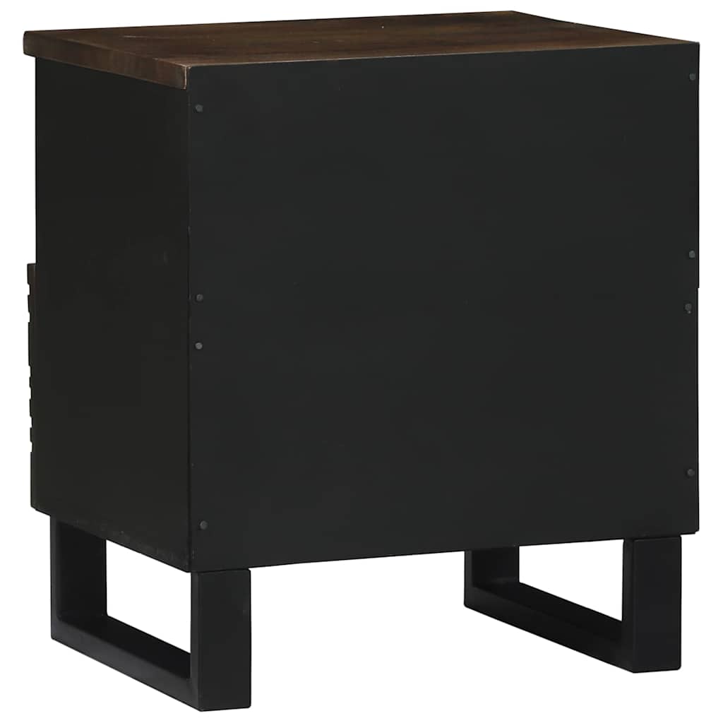 Éjjeliszekrény fiókkal 2 pcs Dió 40 x 33 x 46 cm tömör mangófa