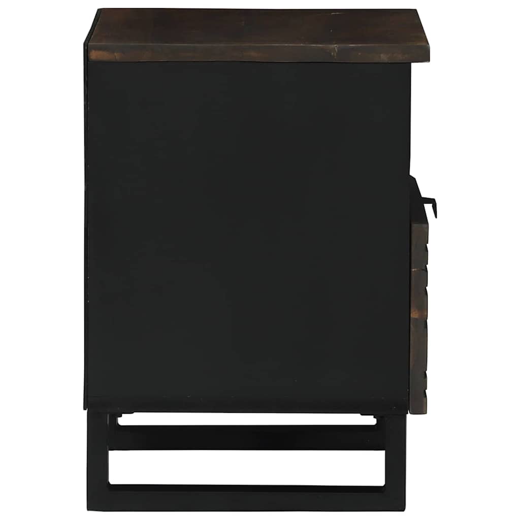 Éjjeliszekrény fiókkal 2 pcs Dió 40 x 33 x 46 cm tömör mangófa