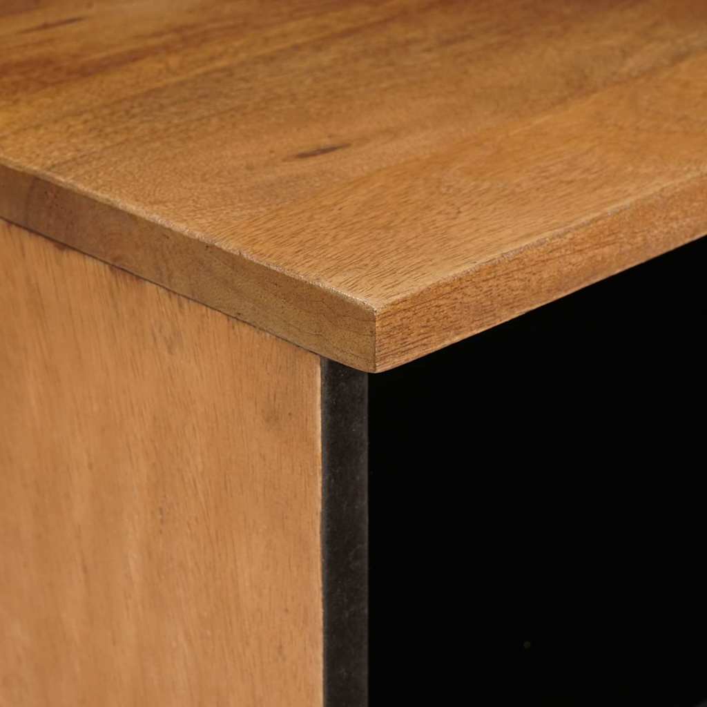 Éjjeli asztal 2 pcs Világosbarna 40 x 33 x 46 cm tömör mangófa