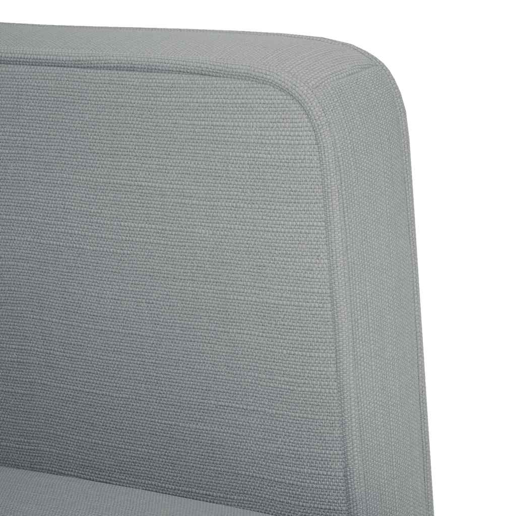 világosszürke szövet loveseat kanapé 111 cm