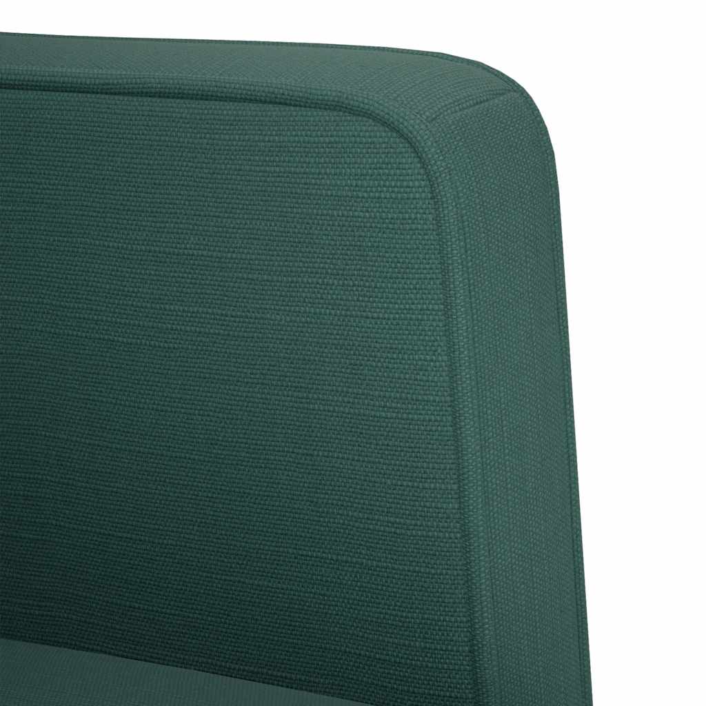 sötétzöld szövet loveseat kanapé 111 cm