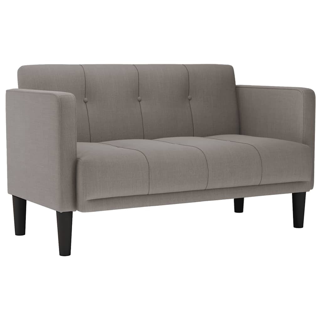 tópszínű szövet loveseat kanapé 111 cm
