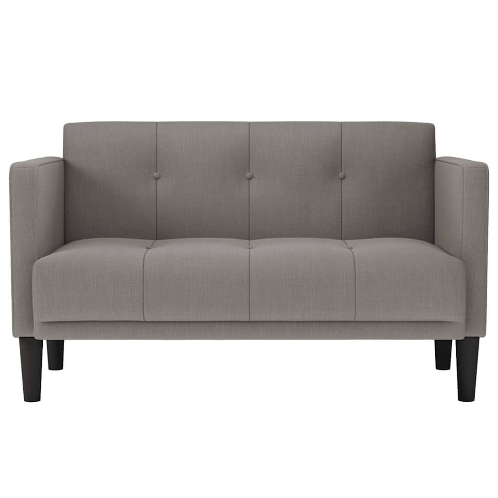 tópszínű szövet loveseat kanapé 111 cm