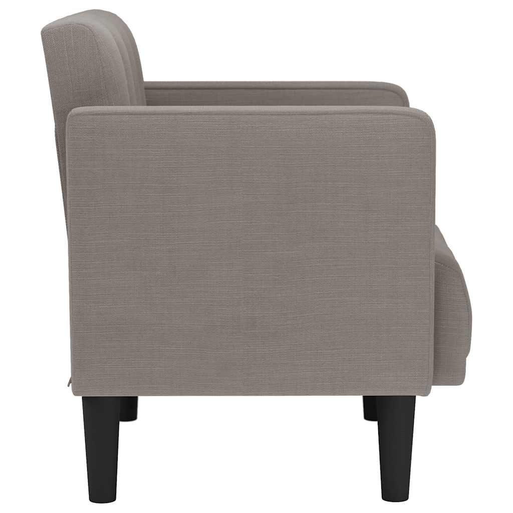 tópszínű szövet loveseat kanapé 111 cm