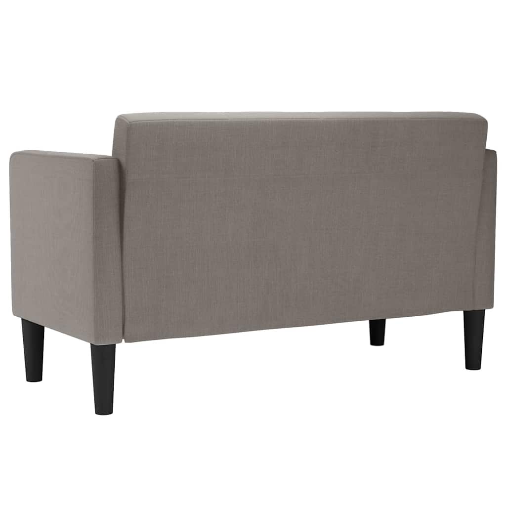 tópszínű szövet loveseat kanapé 111 cm