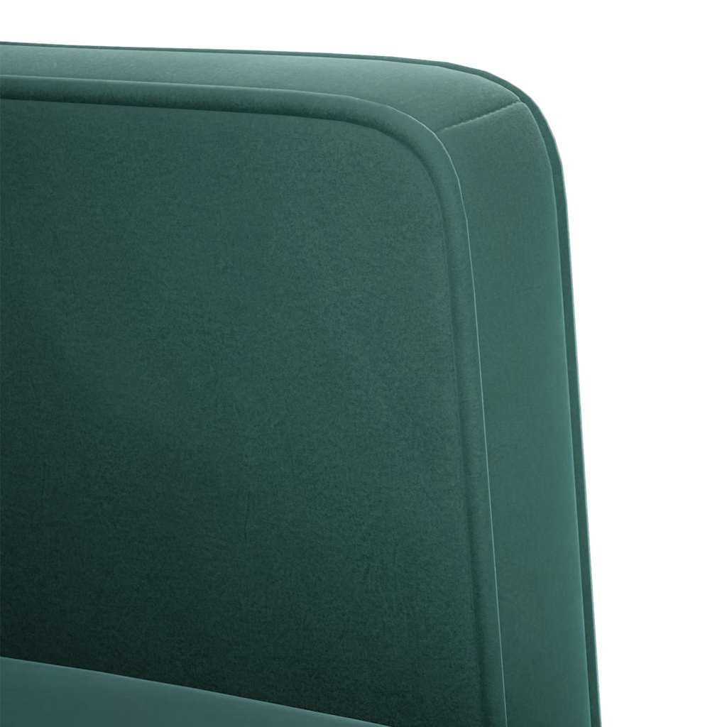 sötétzöld bársony loveseat kanapé 111 cm