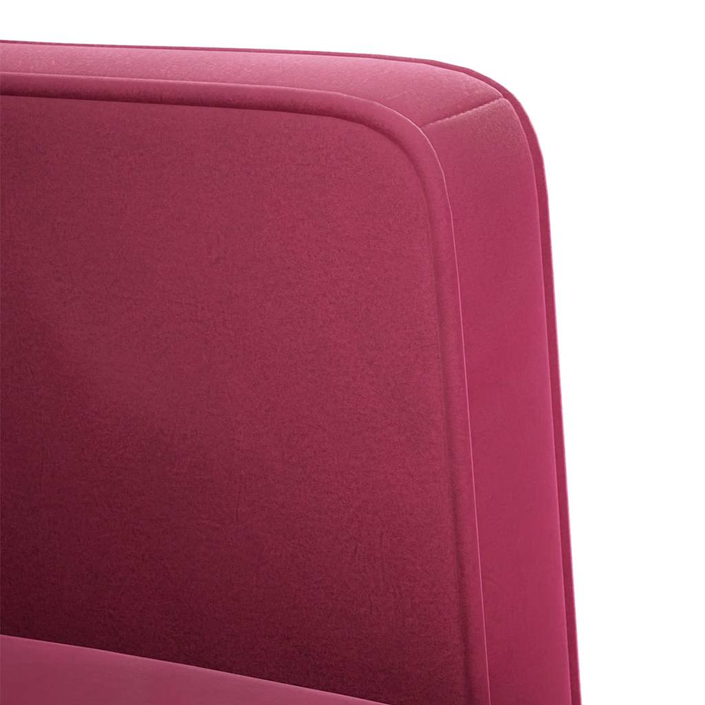 bordó bársony loveseat kanapé 111 cm