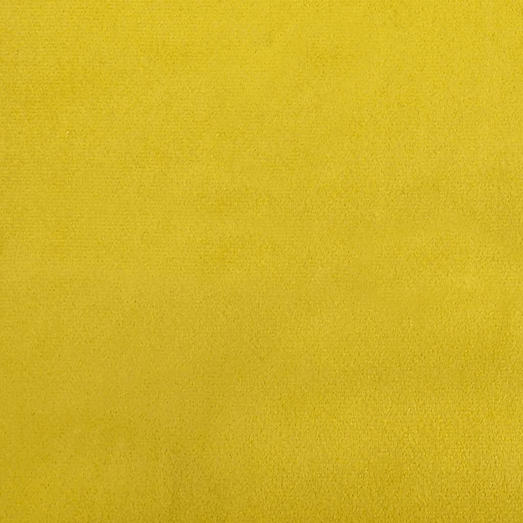 sárga bársony loveseat kanapé 111 cm