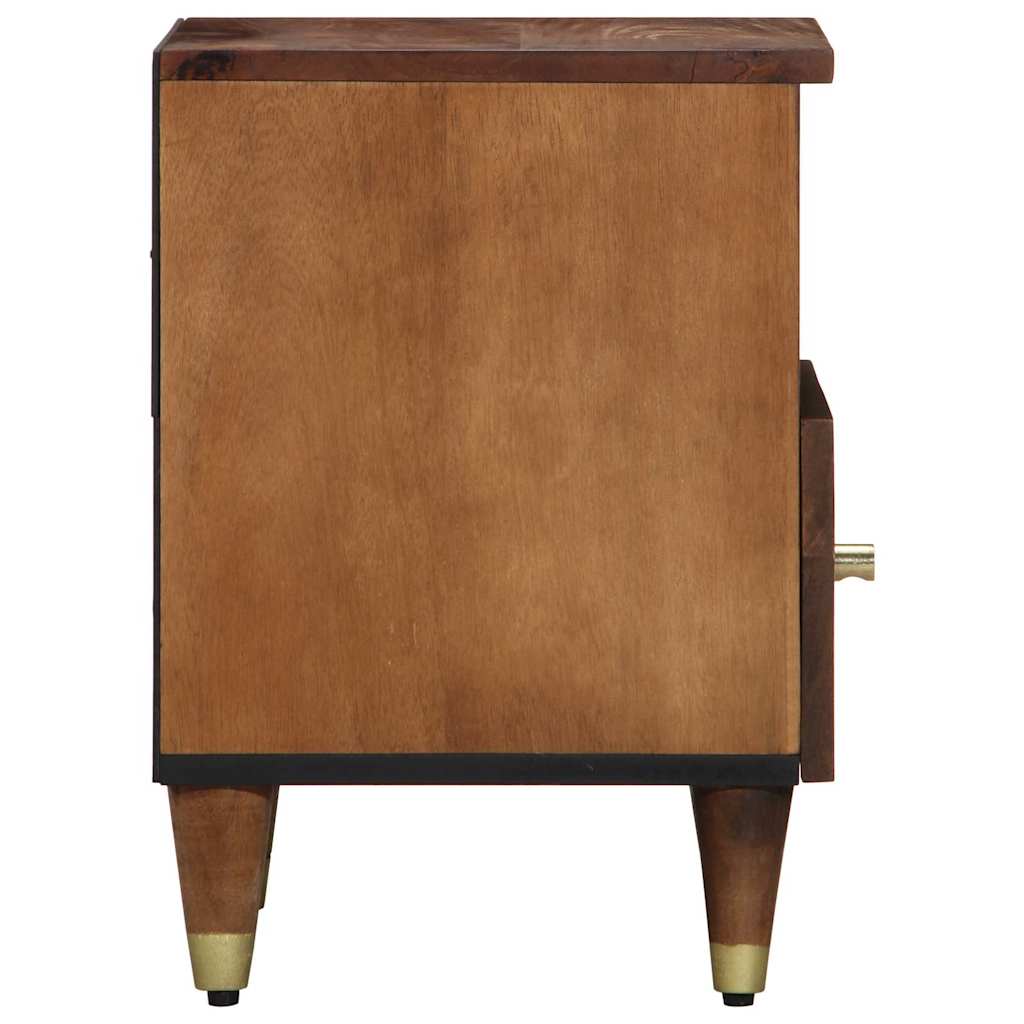 Éjjeliszekrény 2 pcs mézbarna 40 x 33 x 46 cm tömör mangófa