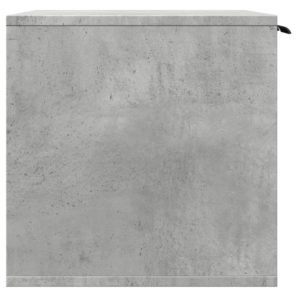 betonszürke szerelt fa macskaalomdoboz 60 x 40 x 40 cm