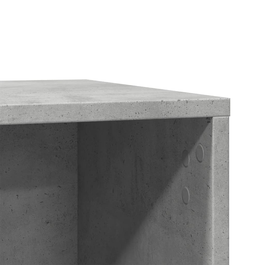 betonszürke szerelt fa macskaalomdoboz 60 x 40 x 40 cm
