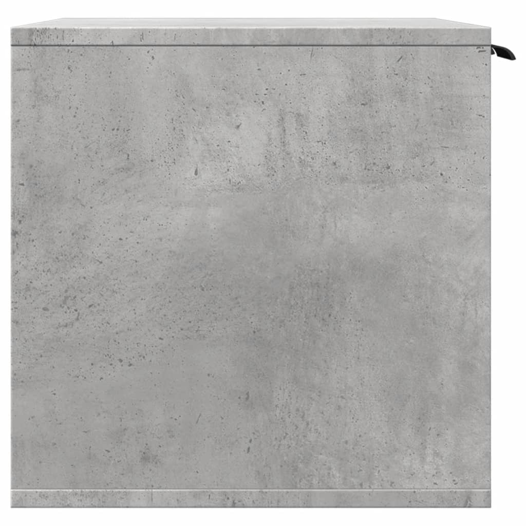 betonszürke szerelt fa macskaalomdoboz 80 x 50 x 45 cm