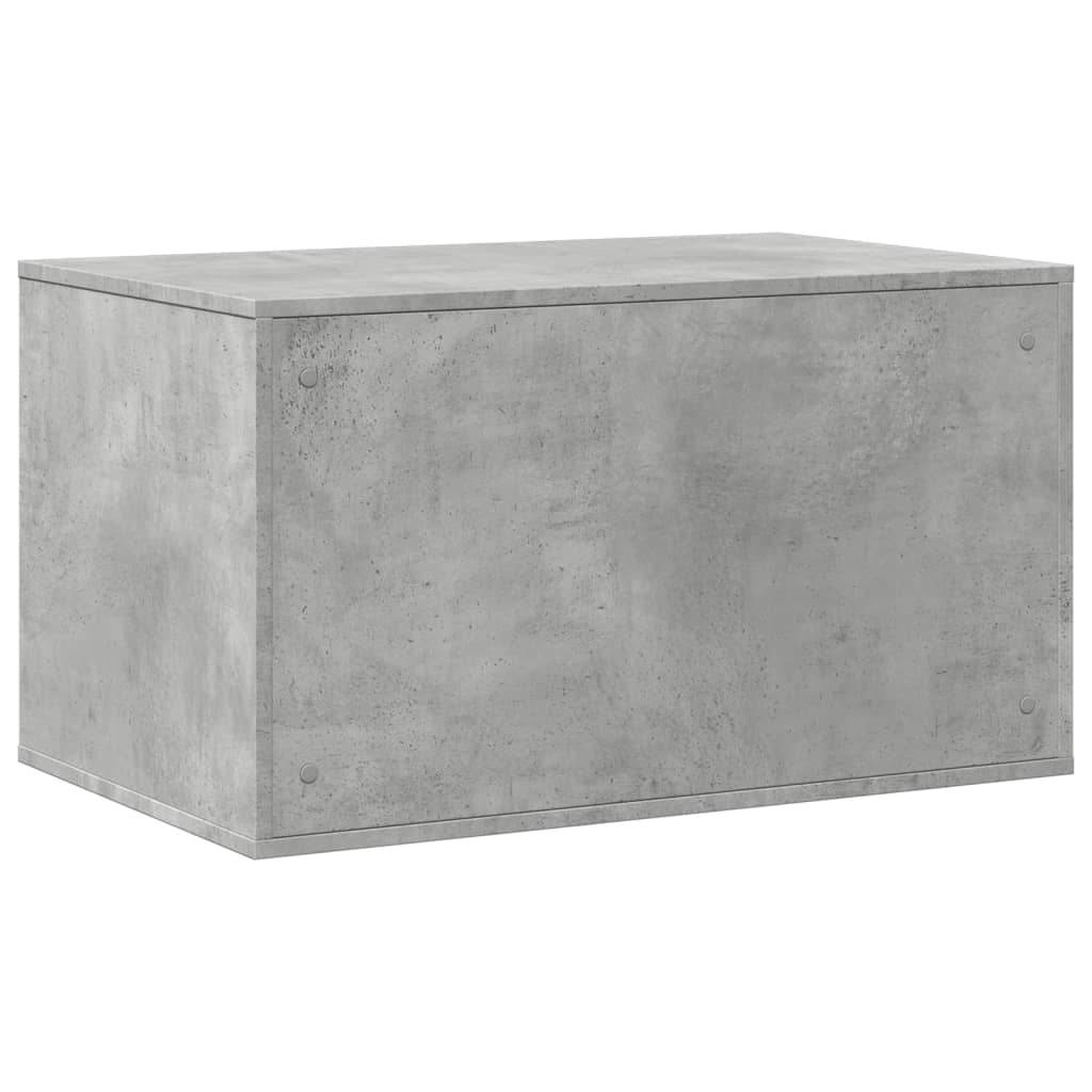 betonszürke szerelt fa macskaalomdoboz 80 x 50 x 45 cm