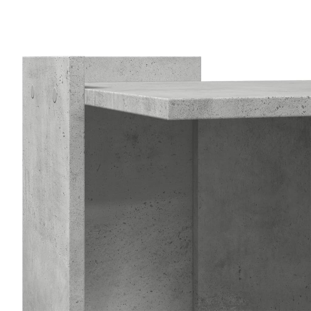 betonszürke szerelt fa macskaalomdoboz 53 x 53 x 51 cm