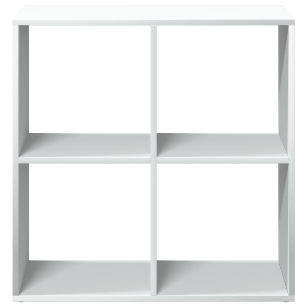 fehér szobaparaván, könyvespolc, 69,5 x 29 x 69,5 cm, rétegelt fából