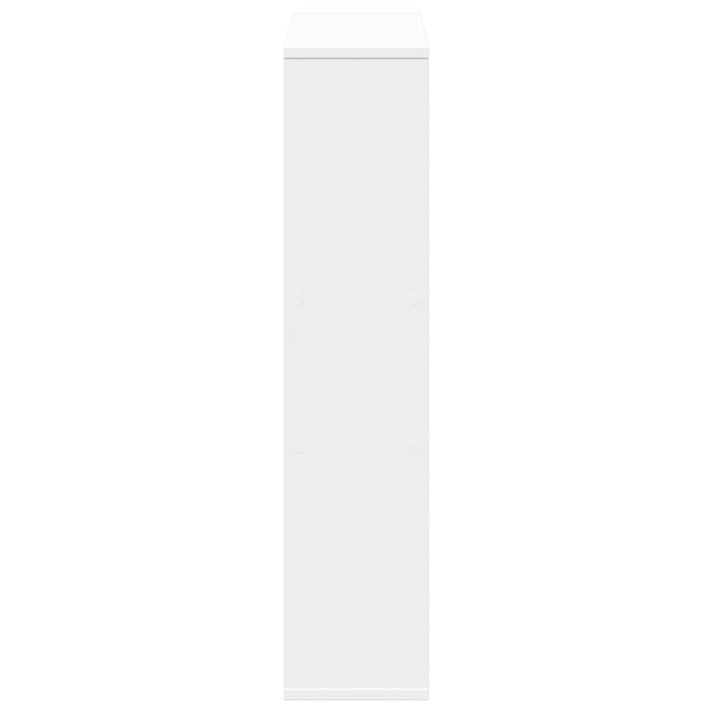 fehér, rétegelt fa könyvespolc 63 x 20 x 90 cm