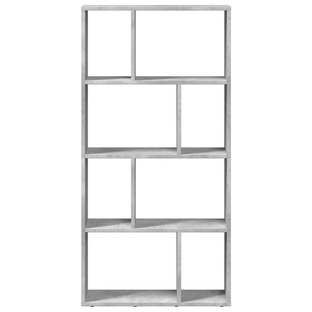 betonszürke szerelt fa könyvespolc 60 x 20 x 120 cm