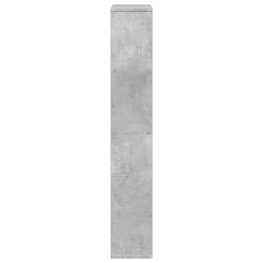 betonszürke szerelt fa könyvespolc 60 x 20 x 120 cm
