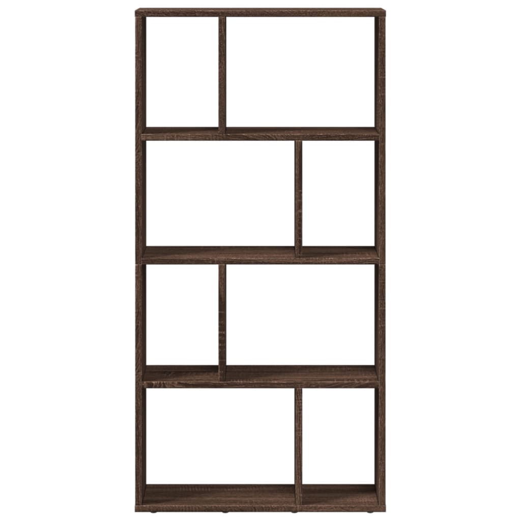 barna tölgy színű szerelt fa könyvespolc 60 x 20 x 120 cm