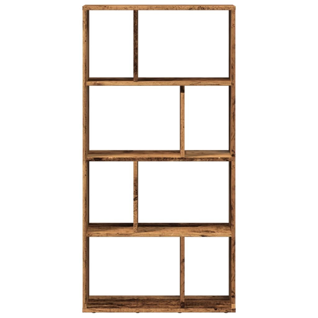 antik fa színű szerelt fa könyvespolc 60 x 20 x 120 cm