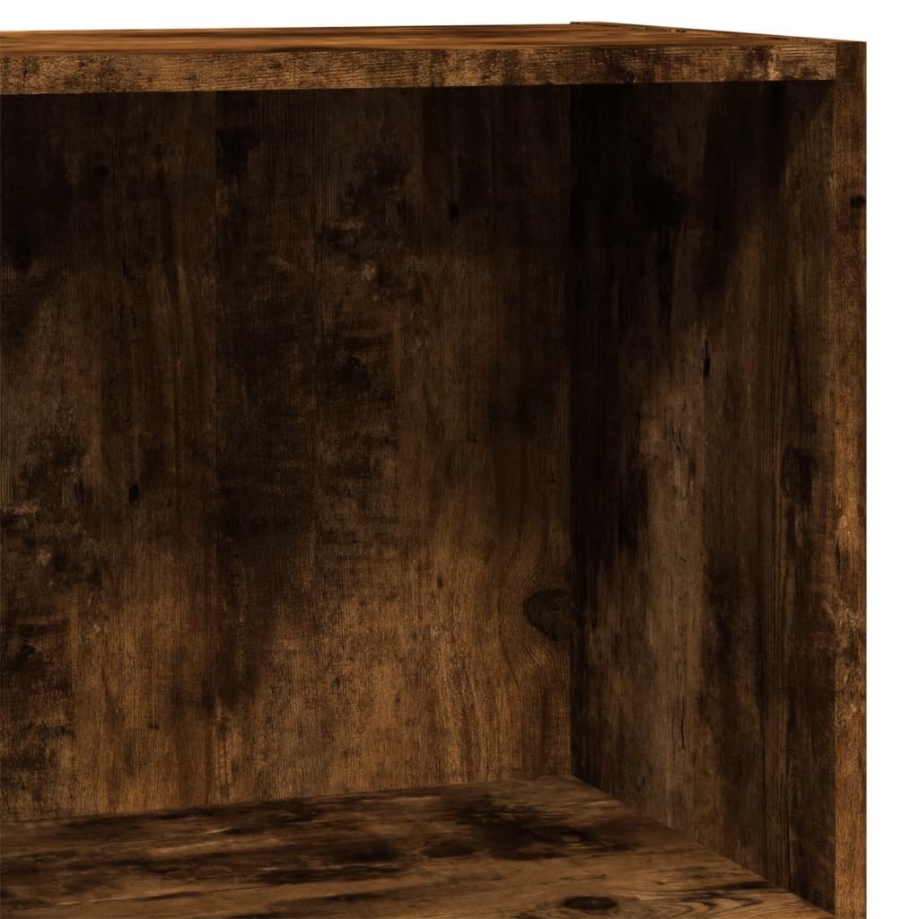 füstös tölgy színű szerelt fa könyvszekrény 40 x 24 x 76 cm