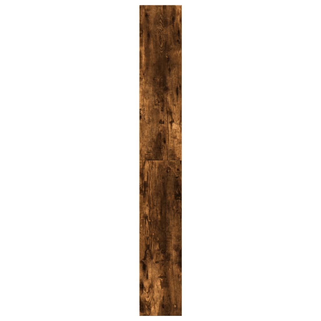 füstös tölgy színű szerelt fa könyvszekrény 80 x 24 x 176 cm