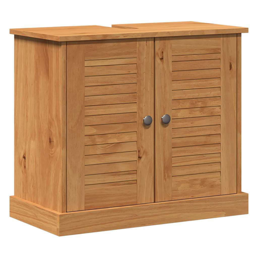 Mosogató Szekrény VIGO mézbarna 67.5 x 34 x 59 cm Tömör fenyőfa