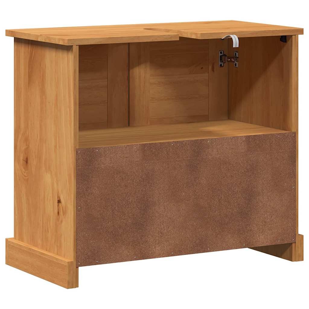 Mosogató Szekrény VIGO mézbarna 67.5 x 34 x 59 cm Tömör fenyőfa