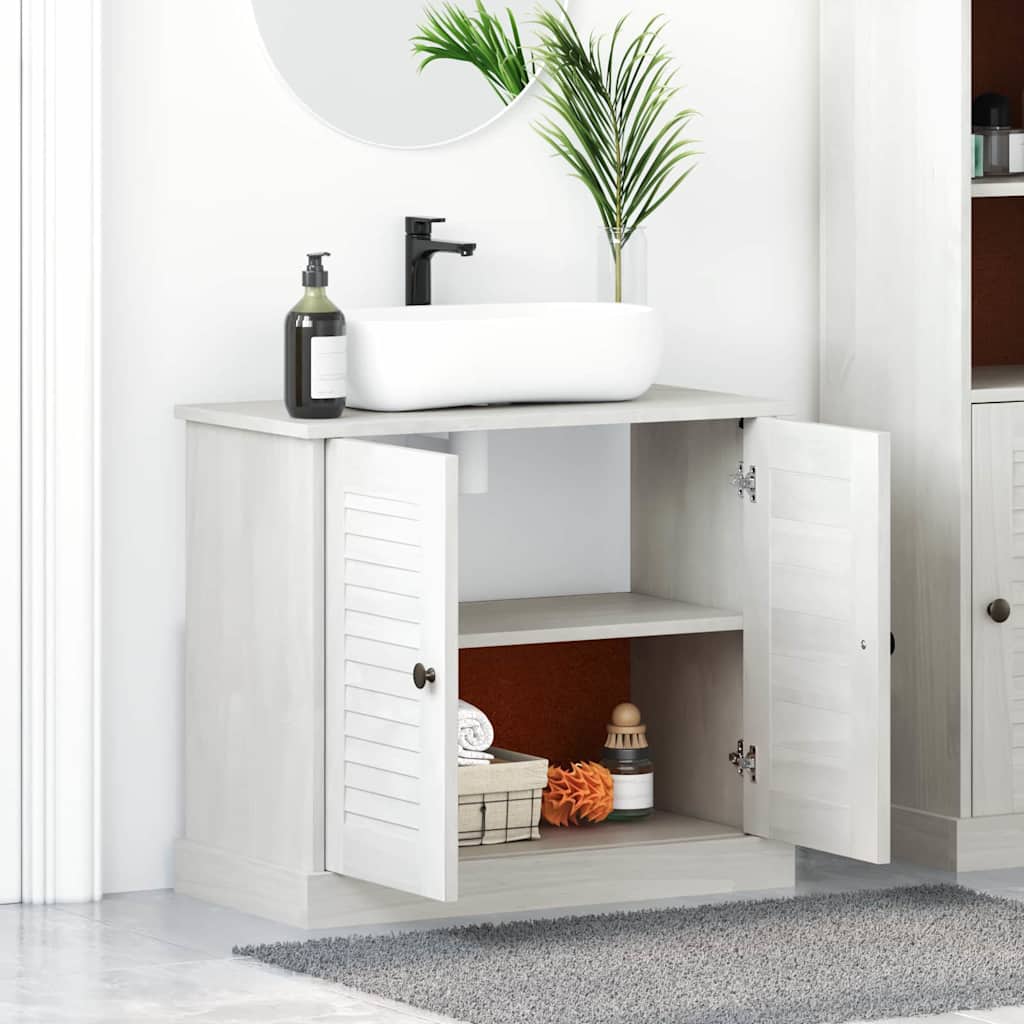 Mosogató Szekrény polcokkal VIGO antik fehér 67.5 x 34 x 59 cm