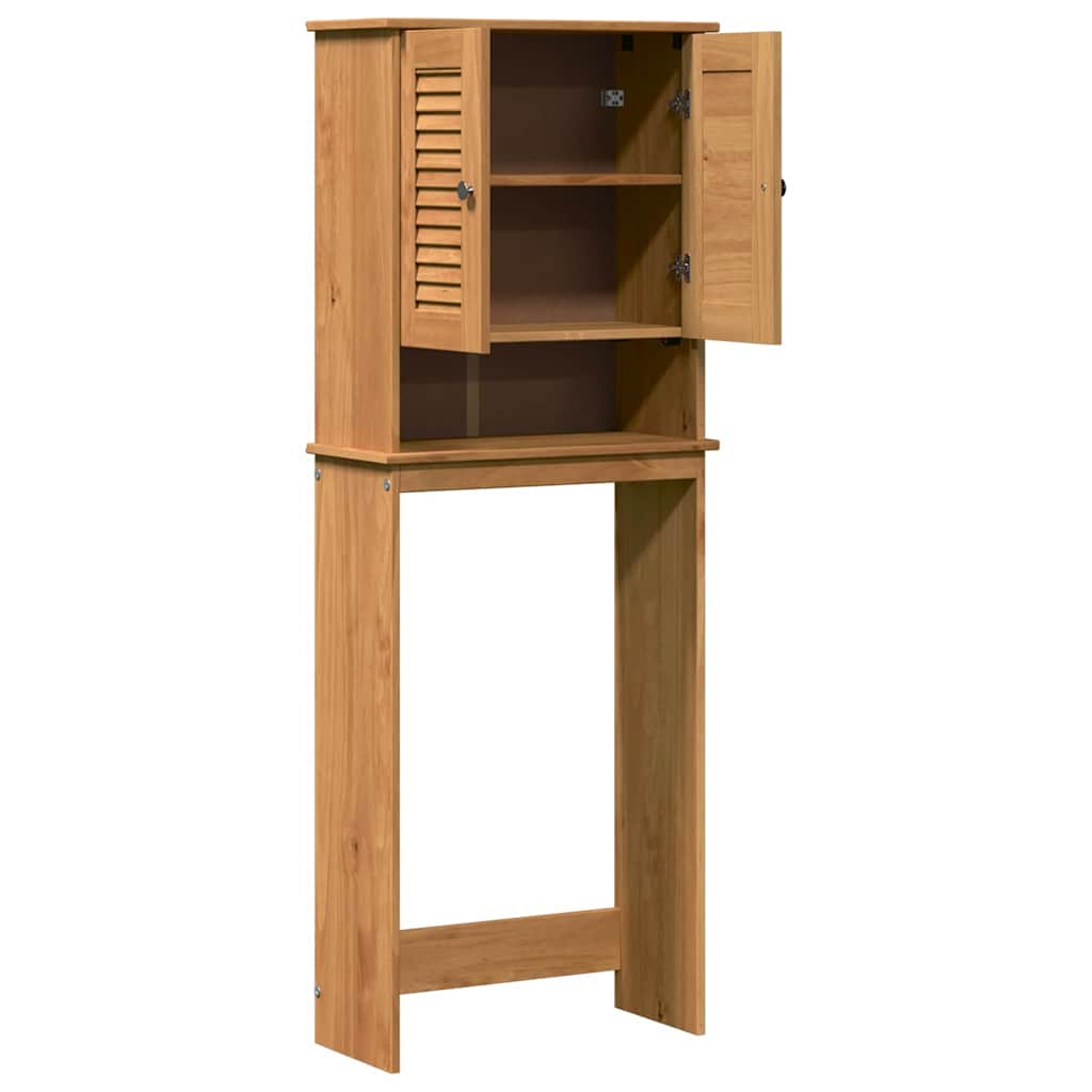 WC Szekrény VIGO mézbarna 60 x 27 x 161 cm Tömör fenyőfa