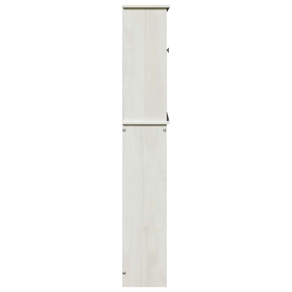 WC Szekrény polcokkal VIGO Fehér 60 x 27 x 161 cm Tömör fenyőfa