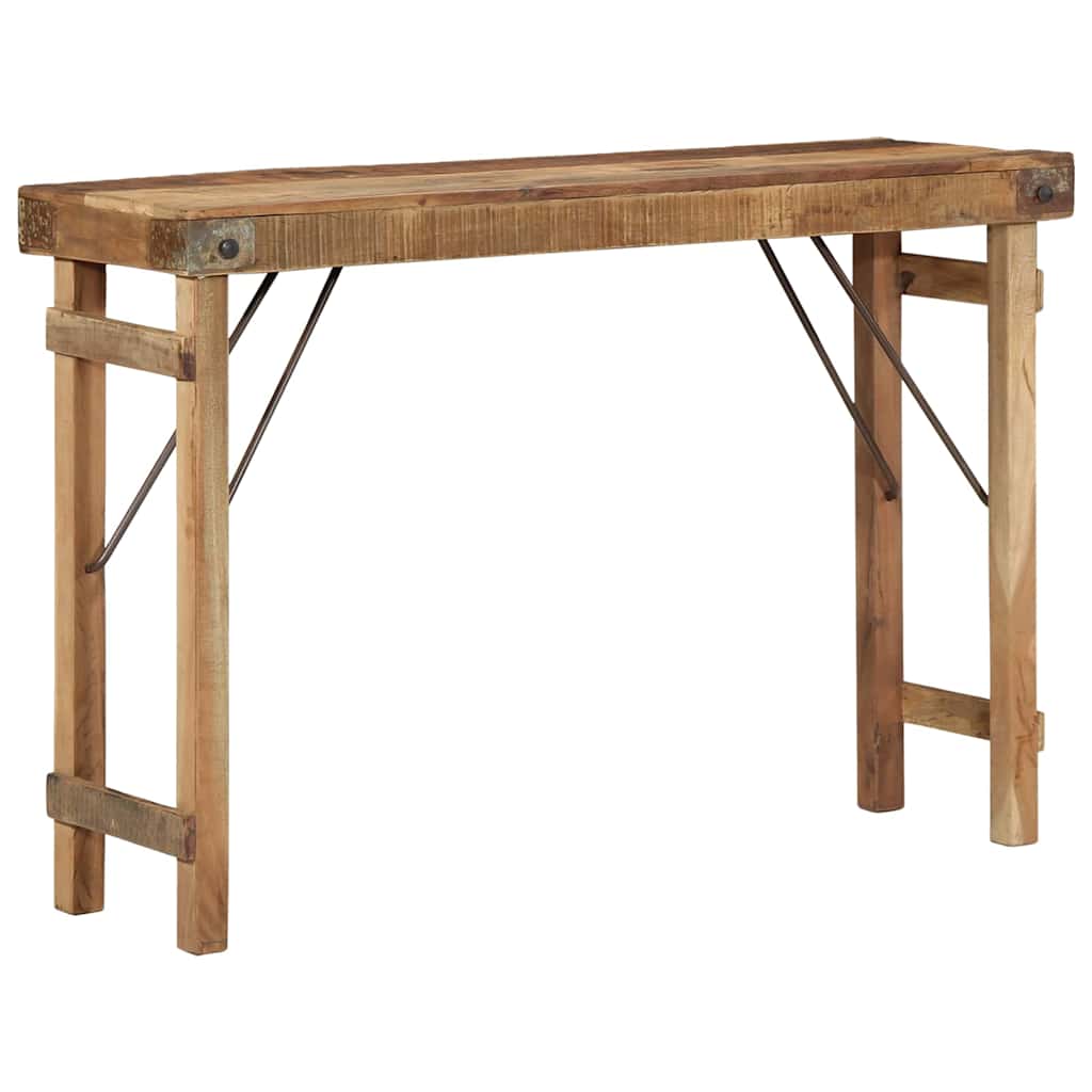 Konzolasztal Barna 110 x 35 x 76 cm Tömör újrahasznosított fa