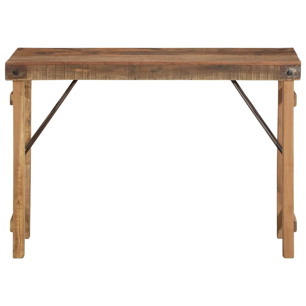 Konzolasztal Barna 110 x 35 x 76 cm Tömör újrahasznosított fa
