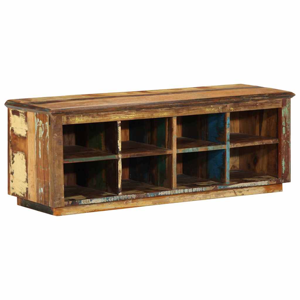 Cipőszekrény Barna 110 x 35 x 40 cm Tömör újrahasznosított fa