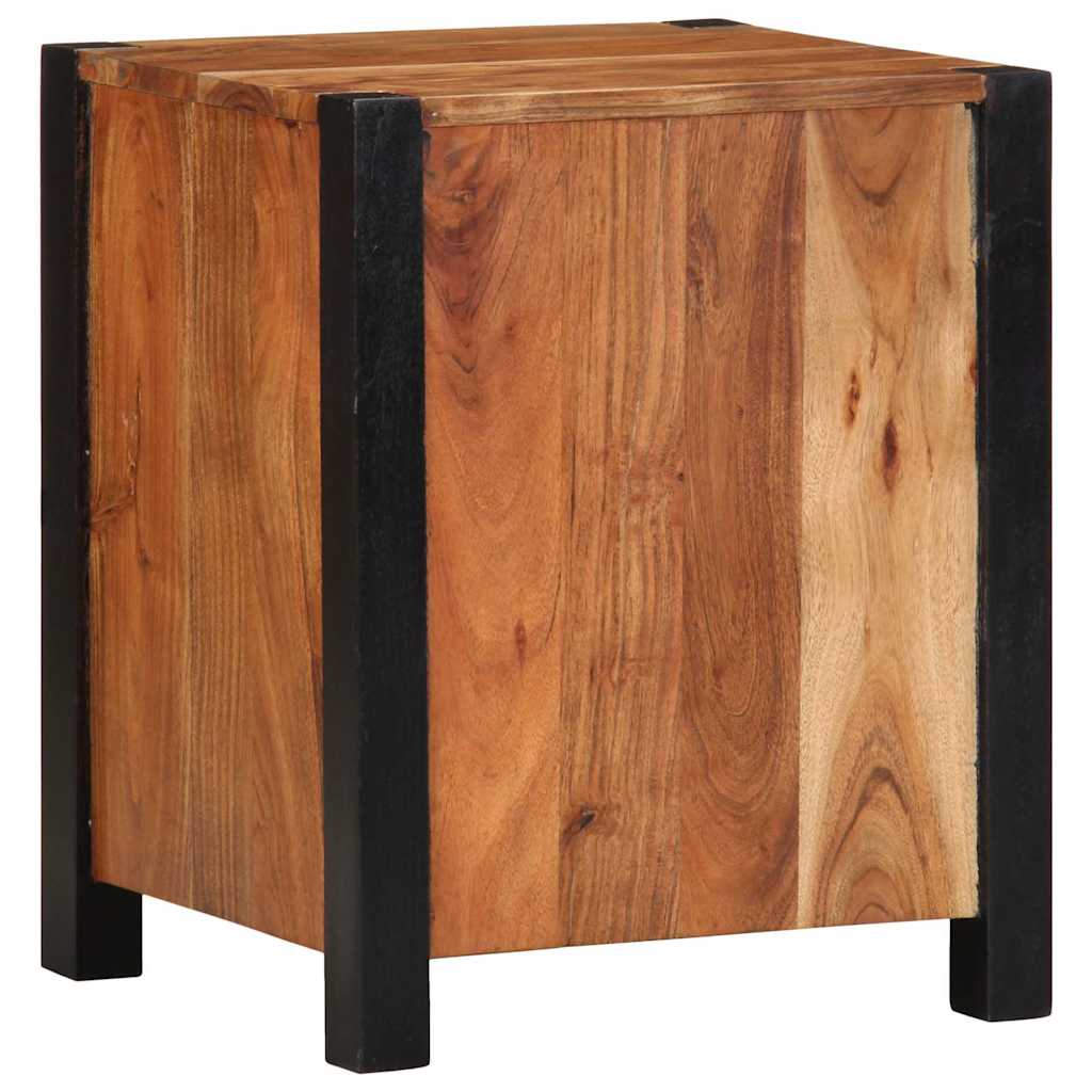 Éjjeliszekrény fiókkal 2 pcs Barna 40 x 35 x 50 cm tömör akácfa