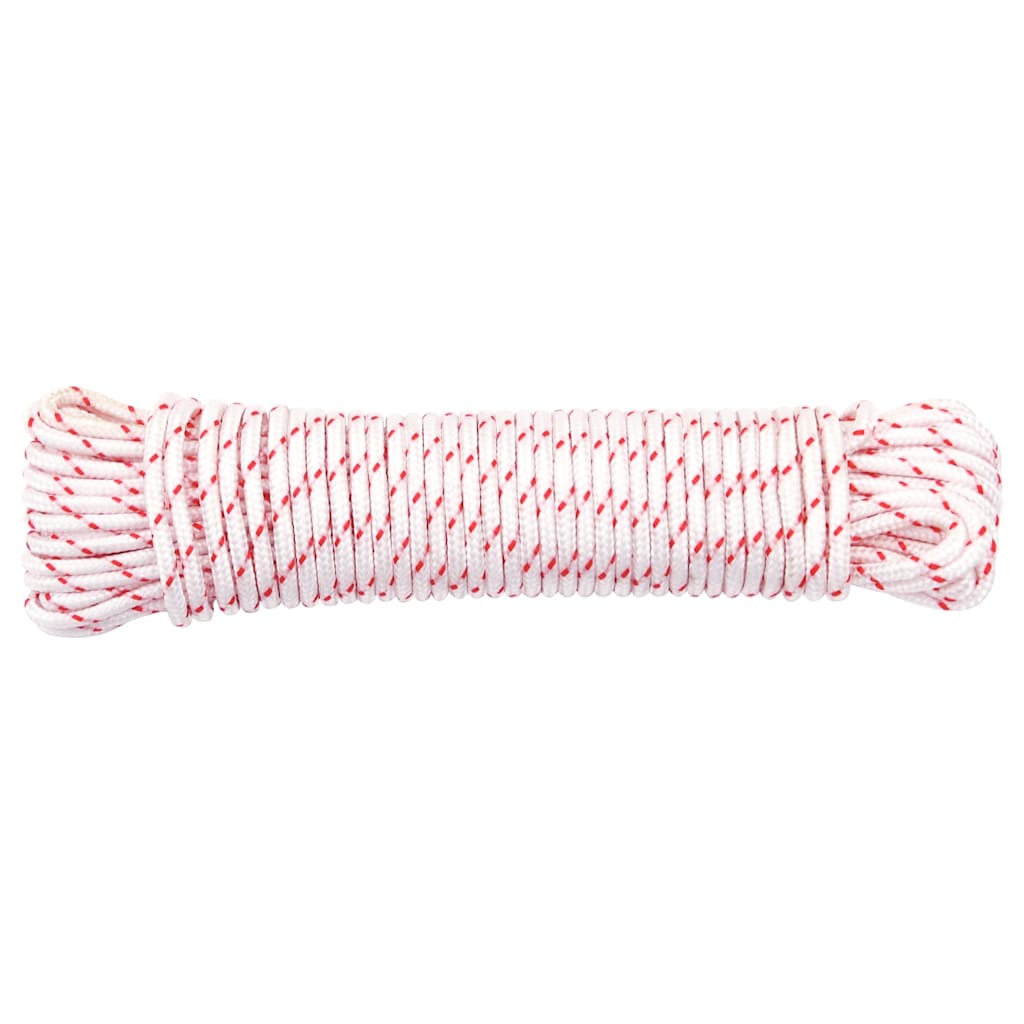 Húzó indítózsinór fehér és piros Ø3 mm 10 m Nylon