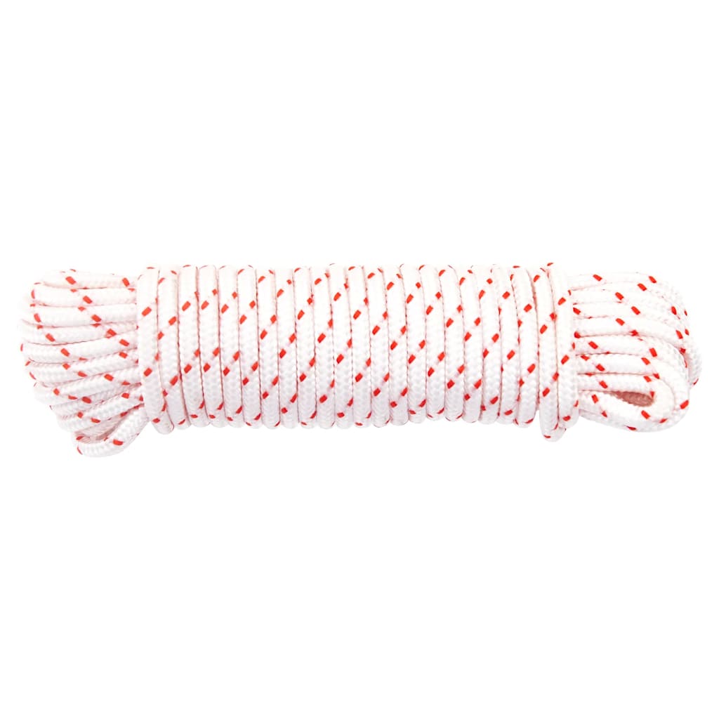 Húzó indítózsinór fehér és piros Ø4 mm 10 m Nylon