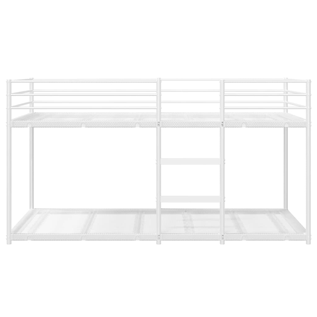 fehér acél emeletes ágy matrac nélkül 80 x 200 cm