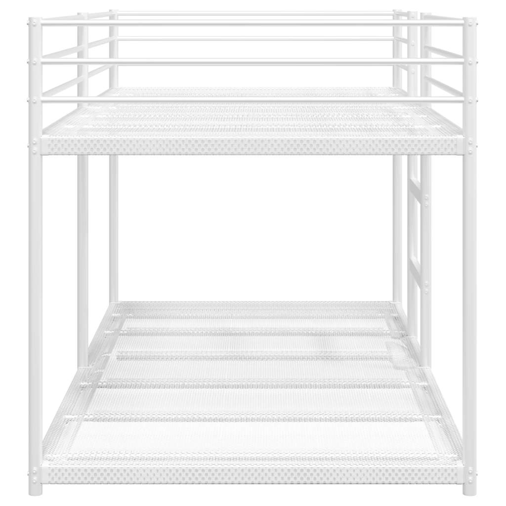 fehér acél emeletes ágy matrac nélkül 80 x 200 cm