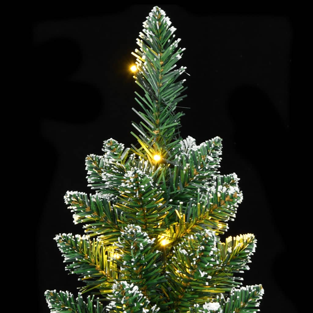 vékony műkarácsonyfa 150 LED-del 150 cm