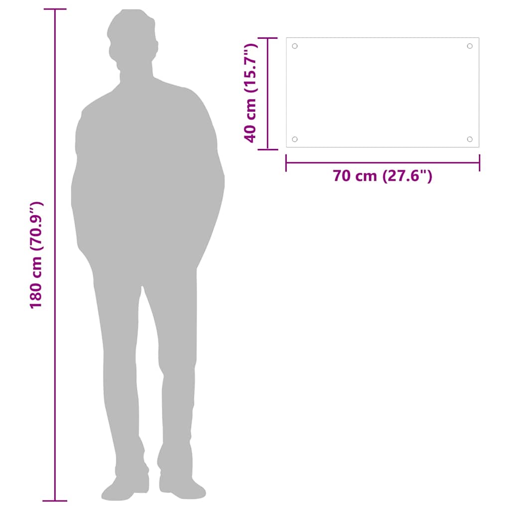 2 db fehér edzett üveg konyhai falburkoló 70 x 40 cm