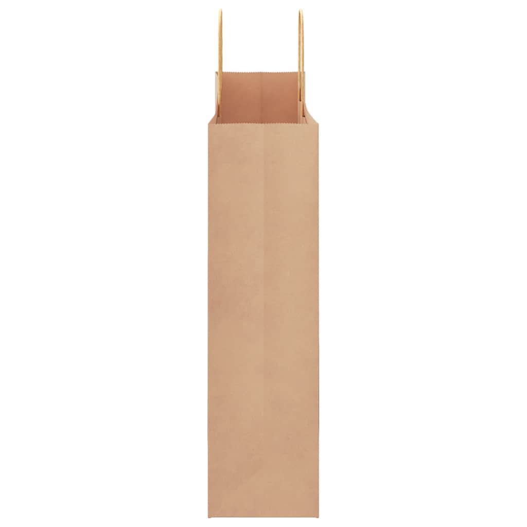 50 db barna papírzacskók fogantyúkkal 32x12x42 cm