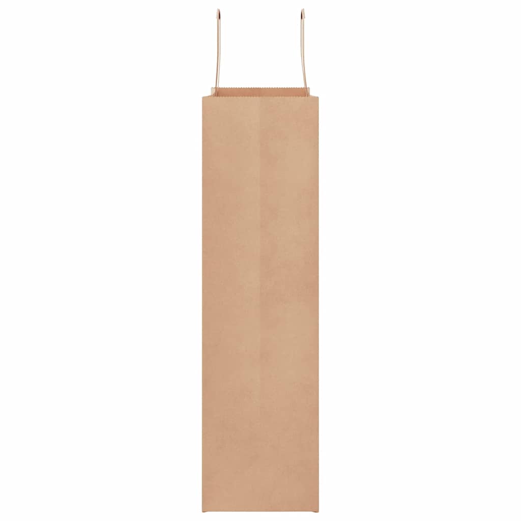 50 db barna papírzacskók fogantyúkkal 32x12x42 cm