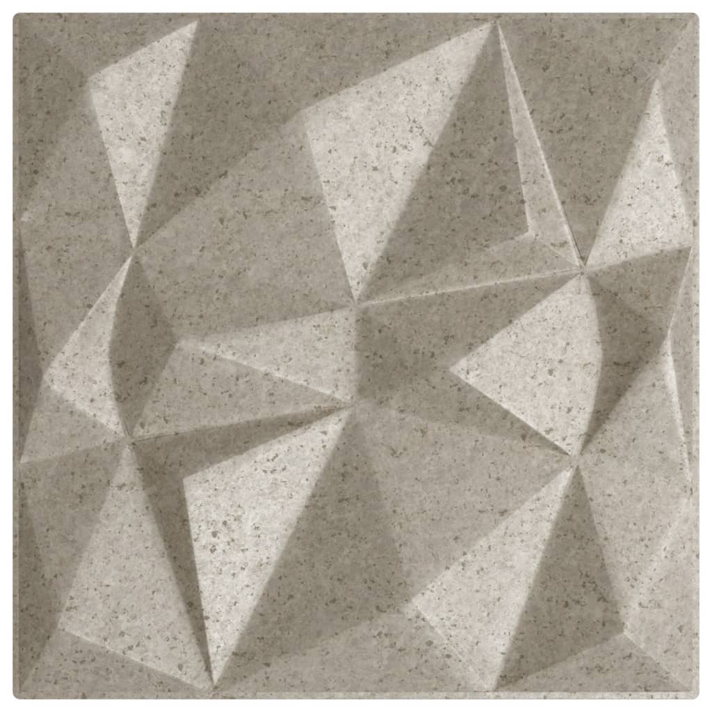 12 db betonmintás XPS gyémántmintás fali panel 50 x 50 cm 3 m²