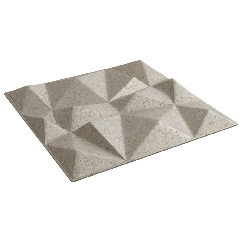 12 db betonmintás XPS gyémántmintás fali panel 50 x 50 cm 3 m²