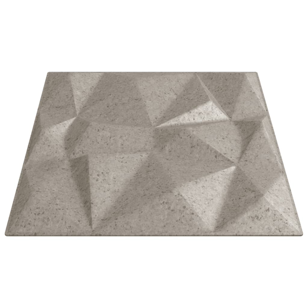 12 db betonmintás XPS gyémántmintás fali panel 50 x 50 cm 3 m²