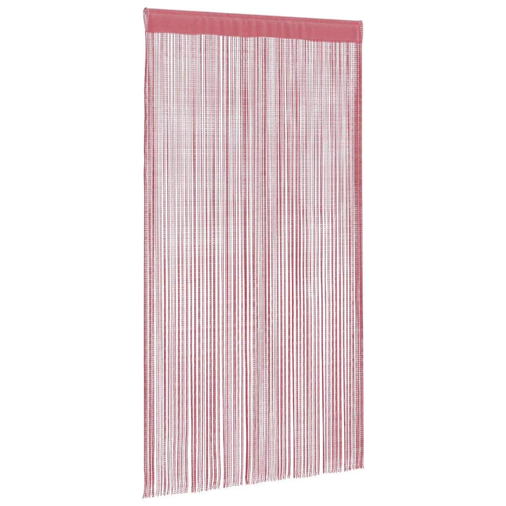 2 db rózsaszín zsinórfüggöny 100 x 250 cm