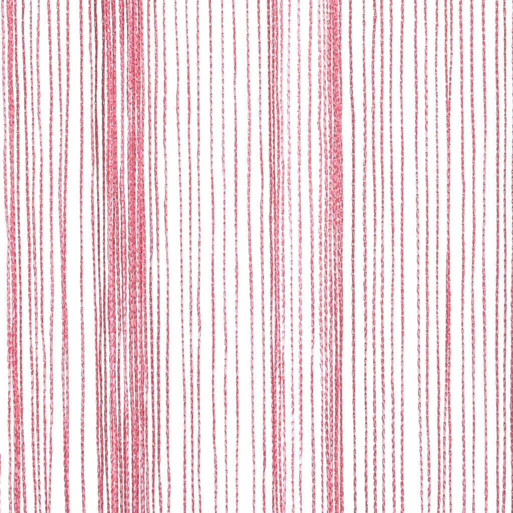 2 db rózsaszín zsinórfüggöny 100 x 250 cm