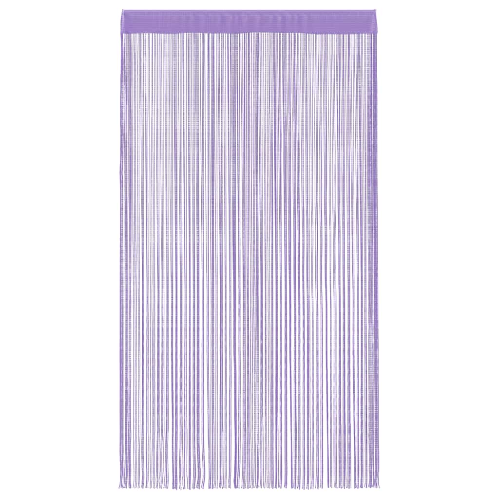 2 db lila zsinórfüggöny 140 x 250 cm