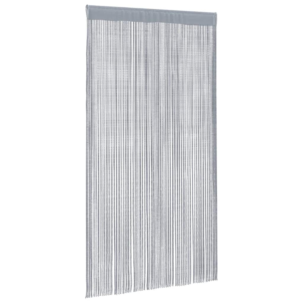 2 db világosszürke zsinórfüggöny 100 x 250 cm